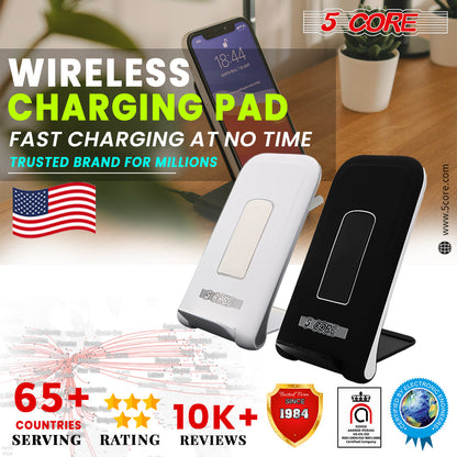 5 Core Fast Wireless Charger 2Pack Qi Certified 10W Wireless Charging