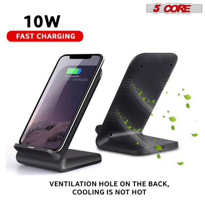 5 Core Wireless Charger Charging Pad Fast Phone Charging Stand Dock