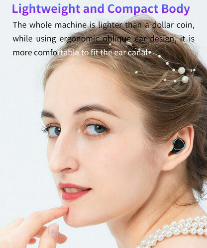 TWS Wireless Earbuds Bluetooth 5.0 Waterproof Headset Headphones With